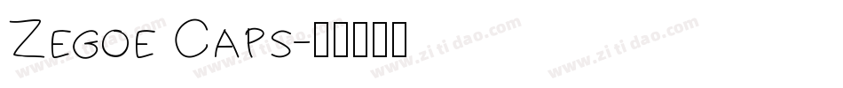 Zegoe Caps字体转换